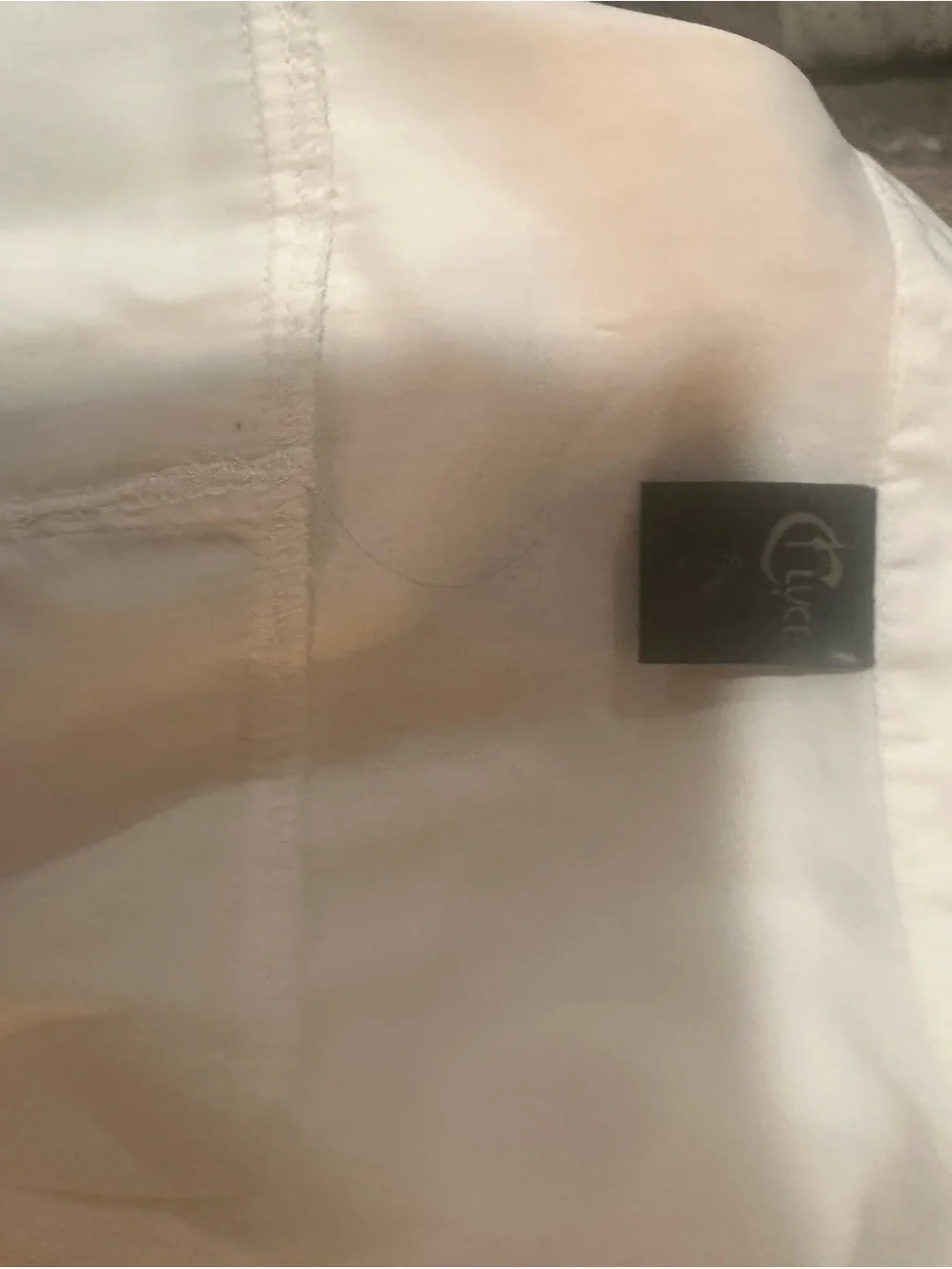 C. Luce White Ruffle-Front Cap Sleeve Blouse - Picture 9 of 12